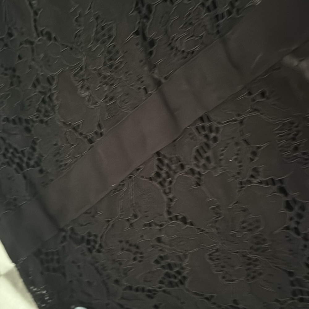 Beautiful black floral sheer jacket button up - Picture 13 of 15